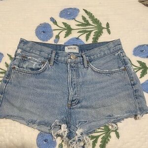 AGOLDE Parker denim cutoff short 27